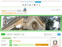 Tablet Screenshot of comune.monteroni.le.it